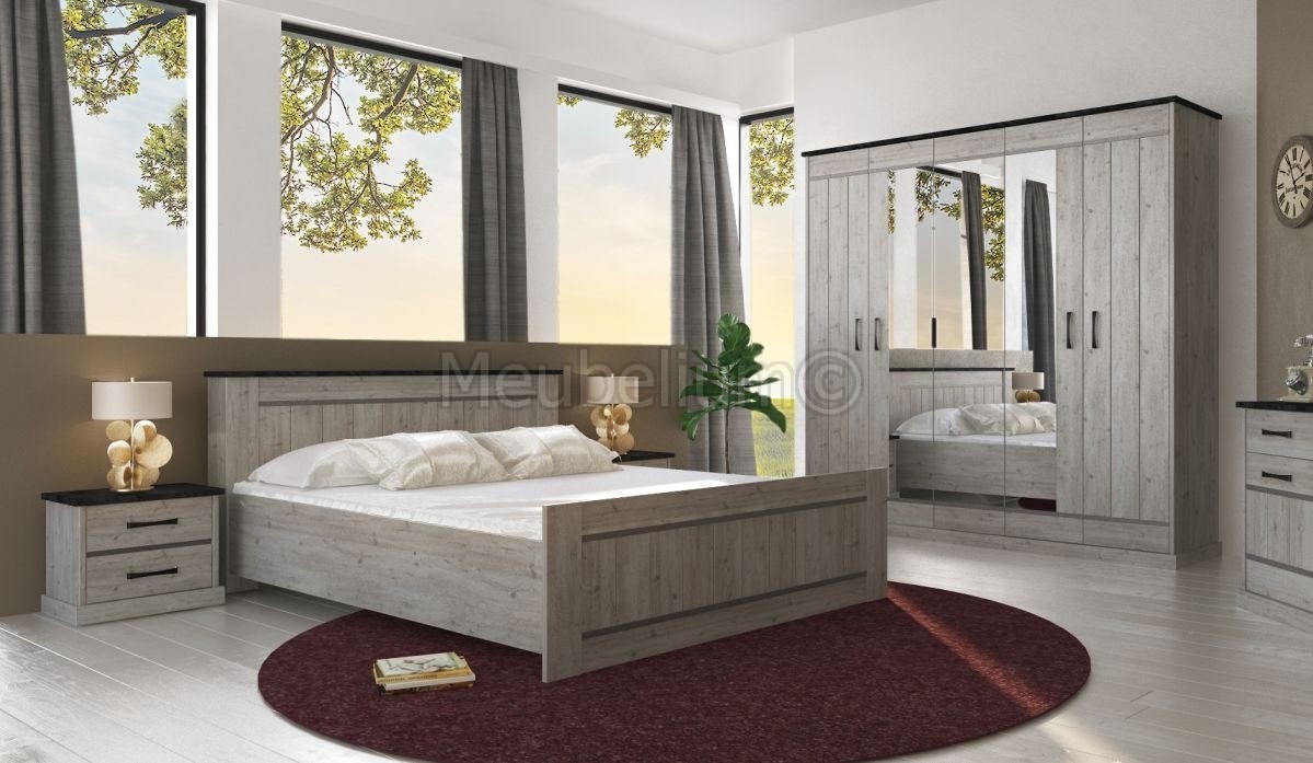  Chambre adulte contemporaine  ch ne gris CORSIKA